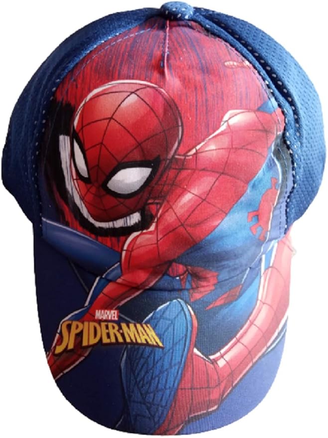 Marvel Spiderman Cap Hat Kids Children Boys (54cm) Blue Amazon.co.uk