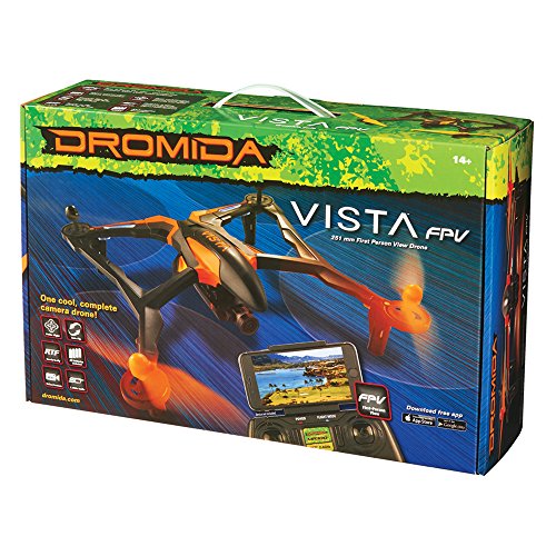 Dromida-Vista-FPV-Ready-to-Fly-251-mm-Electric-Drone-with-Tactic-DroneView-720p-Wi-Fi-Mini-Camera-Radio-Micro-Memory-Card-Batteries-and-Charger-Green