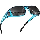 MEETSUN Fit Over Glasses Sunglasses for Men Women,Wrap Around Sunglasses Polarized UV400 Protection