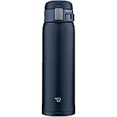 Zojirushi (ZOJIRUSHI) Water bottle direct drinking [One-touch open] Stainless steel mug 480ml Navy SM-SF48-AD