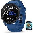 Garmin 010-02641-01 Forerunner 255 GPS Smartwatch Tidal Blue | Official USA Partner Model | Bundle with 2 YR CPS Enhanced Protection Pack
