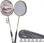Kit de Badminton avec 2 raquettes, un sac et des volants