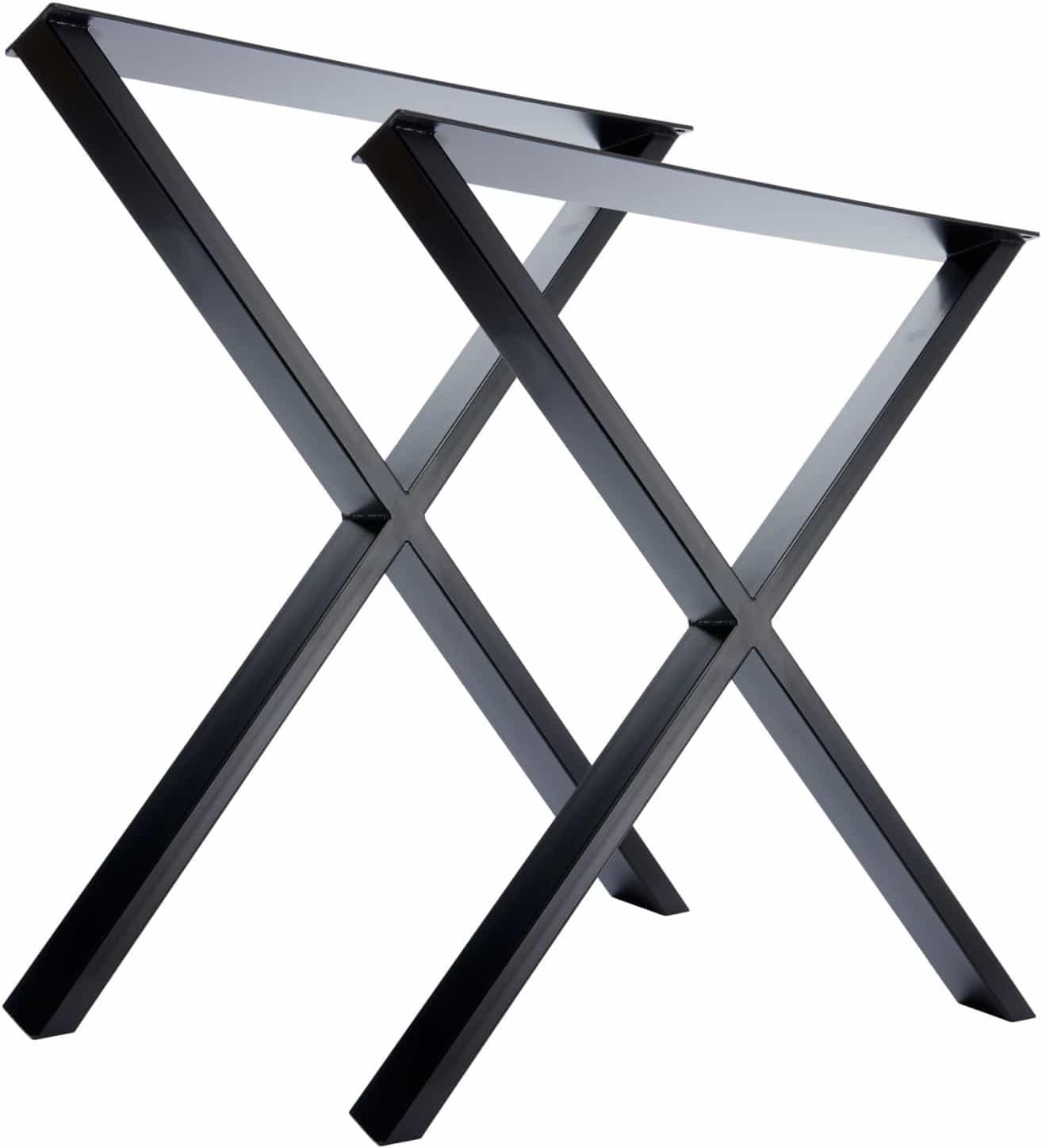 The 'X' Design - 2 x Steel Table/Desk/Bench Pedestals