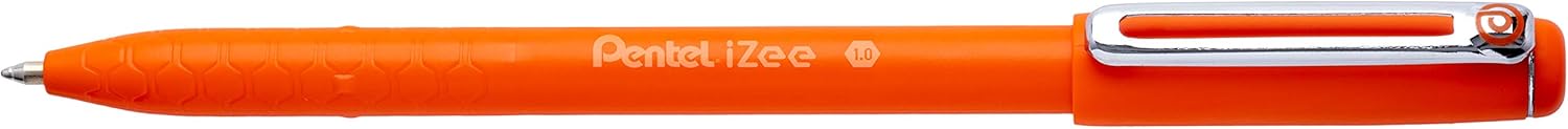 Pentel iZee BX460 Ballpoint Pen Set of 4 with Refills Assorted Colours/Casing Colour Equivalent to Writing Colour/Cap with Metal Clip/Stroke Width 0.5 mm = Ball Diameter 1.0 mm - Image 3