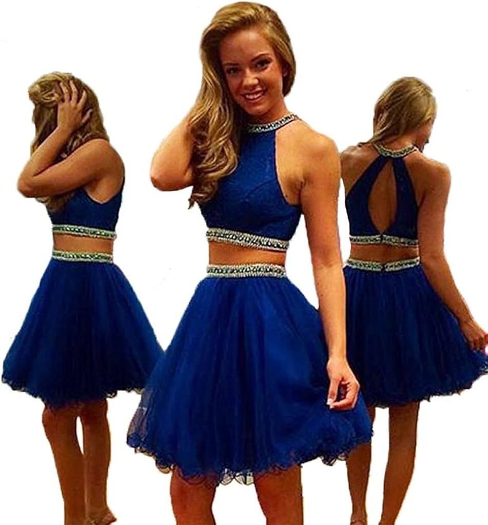 cobalt blue homecoming dress