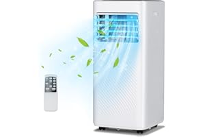 DORTALA Portable Air Conditioners 8000 BTU, 3 in 1 AC Cooling Unit with Remote Control, Dehumidifier, 24H Timer, Window Kit, 