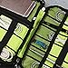 Electronics Organizer, Jelly Comb Electronic Accessories Cable Organizer Bag Waterproof Travel Cable Storage Bag for Charging Cable, Cellphone, Mini Tablet (Up to 7.9'') and More (Black and Green)