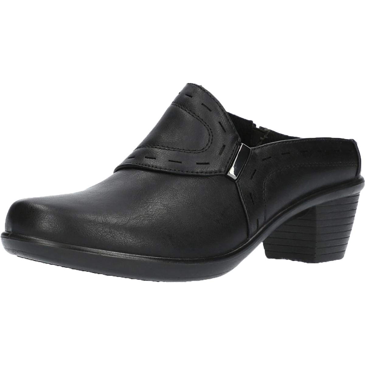 Easy Street womens Mule, Black/Croco, 8.5 Wide US