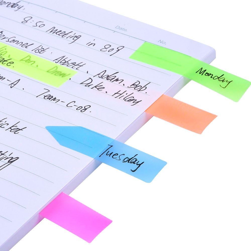 eBoot Neon Index Tabs Flags Sticky Note for Page Marker (2) : Office Products
