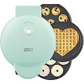 Dash MultiMaker&reg; Treat Maker System - Make Mini Donuts, Cupcakes &amp; Heart-Shaped Waffles - Interchangeable Plate Design - dishwasher safe Parts for Easy Cleanup - Aqua