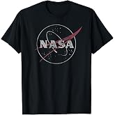 NASA Retro Distressed Bug Logo Space Exploration Science T-Shirt