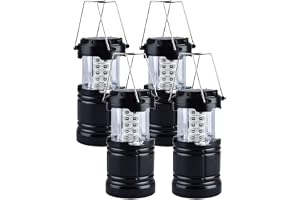 Upgrade LED Camping Lantern, Camping Light with Magnetic Base, 4 Pack Led Lanterns for Power Outages, Camping, Fishing, Outdo