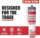 EVO-STIK Multipurpose Silicone Sealant Clear Waterproof Mould Resistant 25 Year view 4