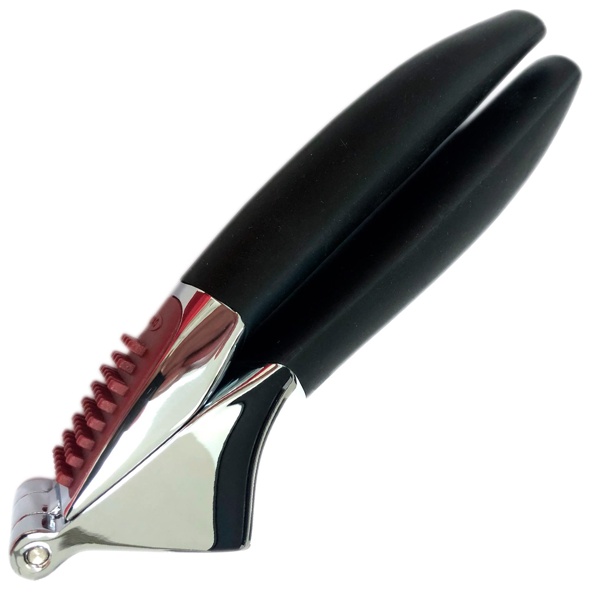 OXO Good Grips Garlic Press with Built-In Cleaner – Large Capacity Chamber – Heavy-Duty Zinc Construction – Dishwasher Safe – Soft Non-Slip Handles for Comfort
