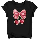 Girls & Boys Valentine's Day T-Shirts – Love Heart Graphic, Cute Short Sleeve Tops for Kids 3-12 Years