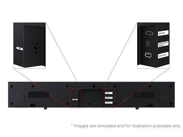 SAMSUNG B-SERIES SOUNDBAR HW B400F 2.0 CH SOUNDBAR WITH BUILT IN SUBWOOFER (2025 MODEL) ONE REMOTE CONTROL, SURROUND SOUND EXPANSION, VOICE ENHANCE MODE