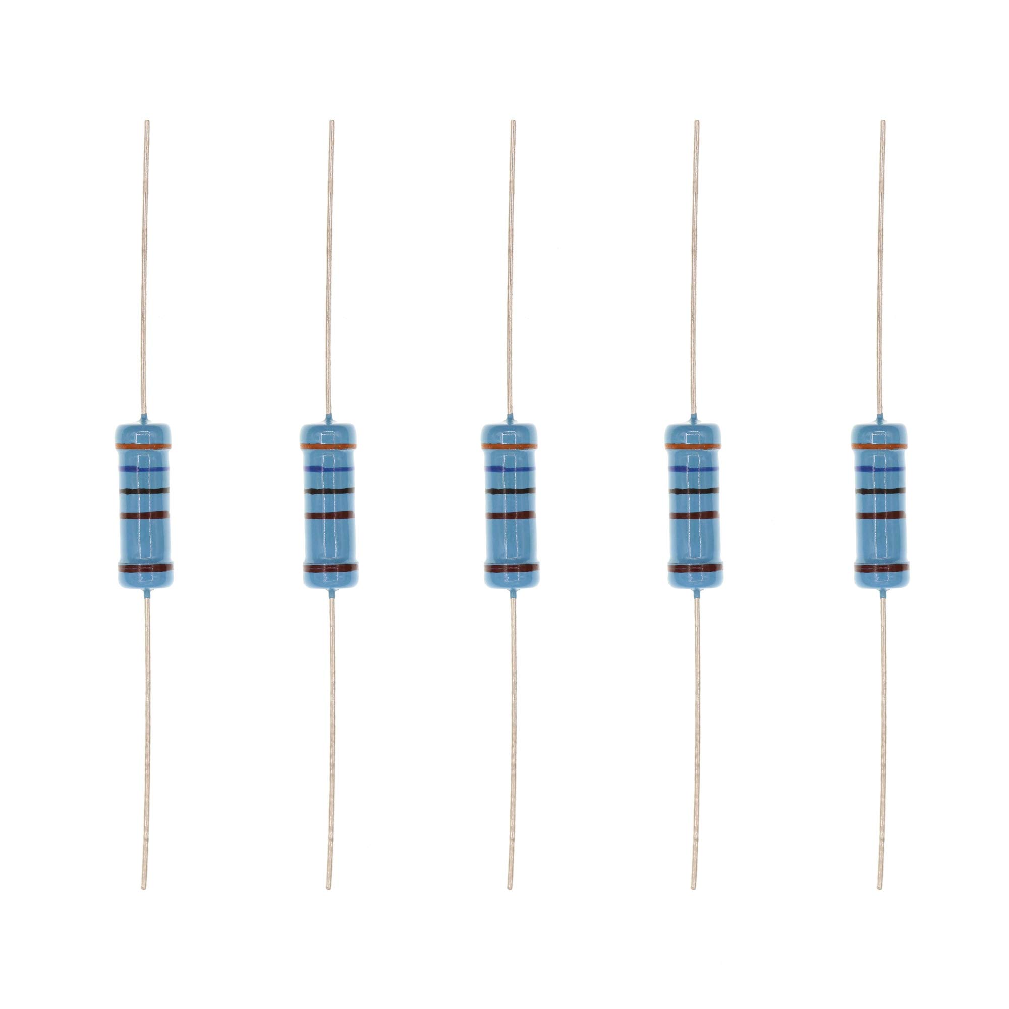 HUABAN 20PCS 3W 3 Watts 3K6 Ohm 1% Metal Film Resistor