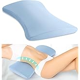 Lumbar Support Pillow for Bed Relief Back Pain: Lower Back Pillow for Sleeping - Memory Foam Waist Pillow - Back Wedge Bolster Pillow for Side, Back&Stomach Sleepers - Bed Rest Pillow for Car, Sofa
