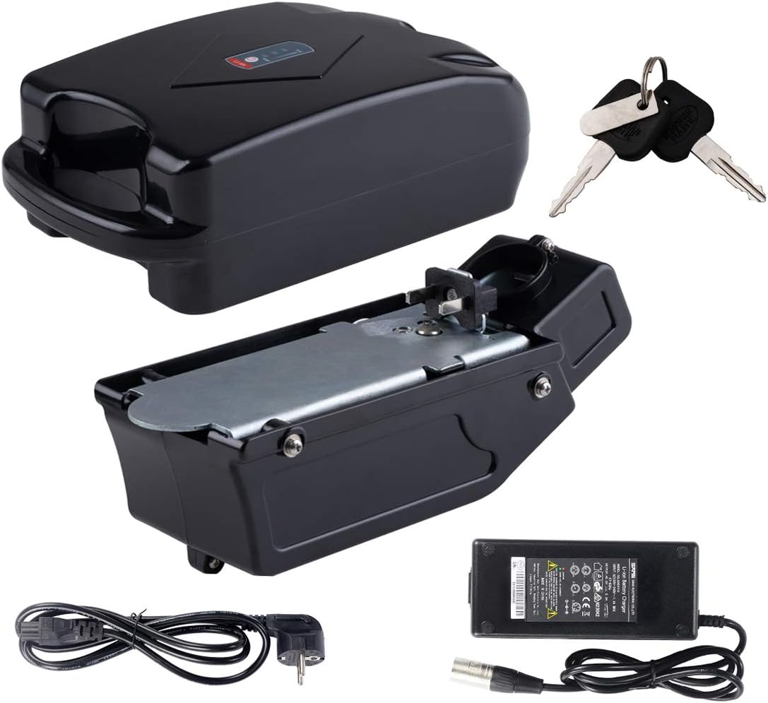 Season E-Bike Pedelec Replacement Battery Frog 36V 12.8AH with LG Cell and Charger Fit for 250W, 350W Electric Bicycles Kits