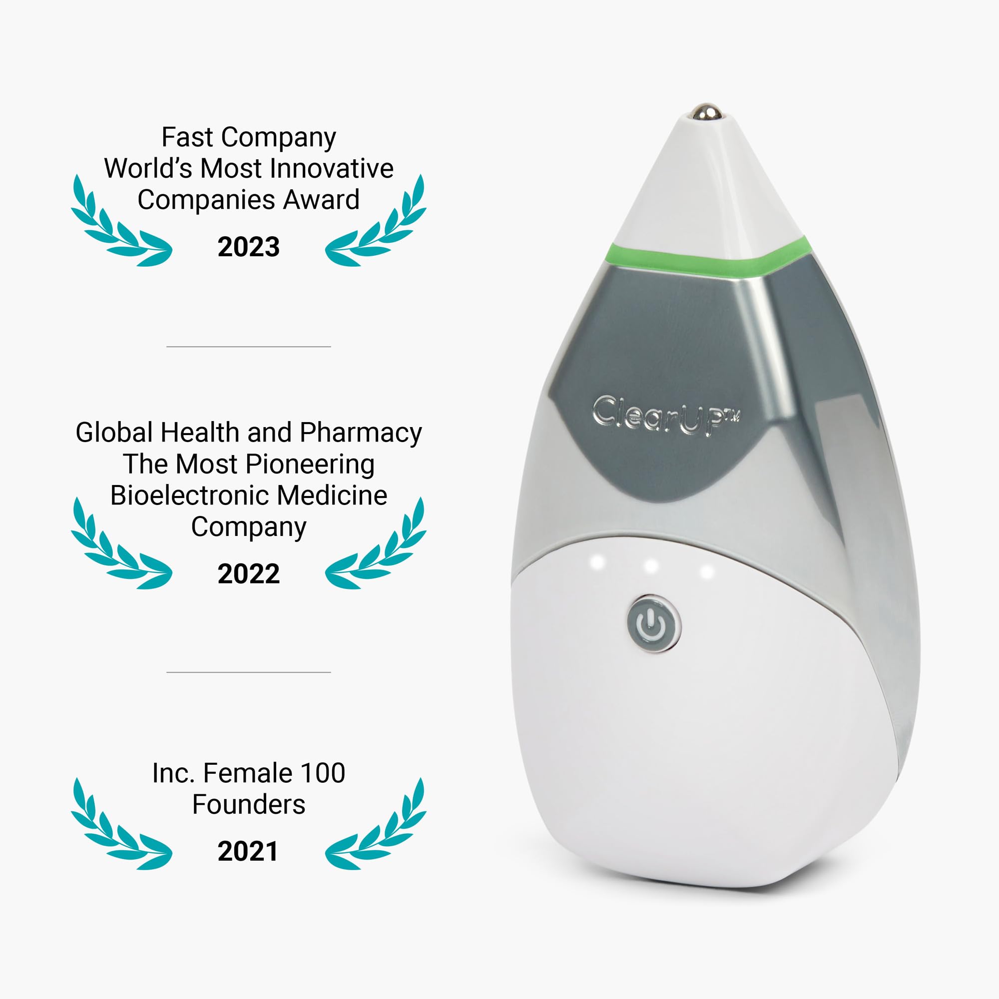 Tivic Health ClearUP® - Sinus Headache + Decongestant Treatment - Temporary Relief of Sinus Pain & Congestion from Allergy Cold & Flu - Drug & Chemical Free Device, FSA HSA Eligible