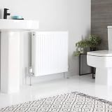 Milano Compact Type 22 Double Panel Radiator 600x600mm White Convector view 3