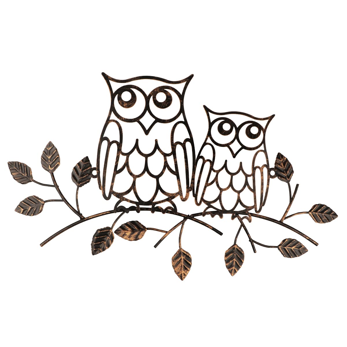 YiYa Metal Owl Decor Metal Owl Wall Art Decor for Home Living Room Bedroom Garden Patio Indoor or Outdoor Decor