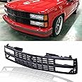 Front Grille Grill Black Fit For 1988 1989 1990 1991 1992 1993 Chevy C/K 1500 2500 3500 Pickup Truck GM1200228 88960431 Assembly