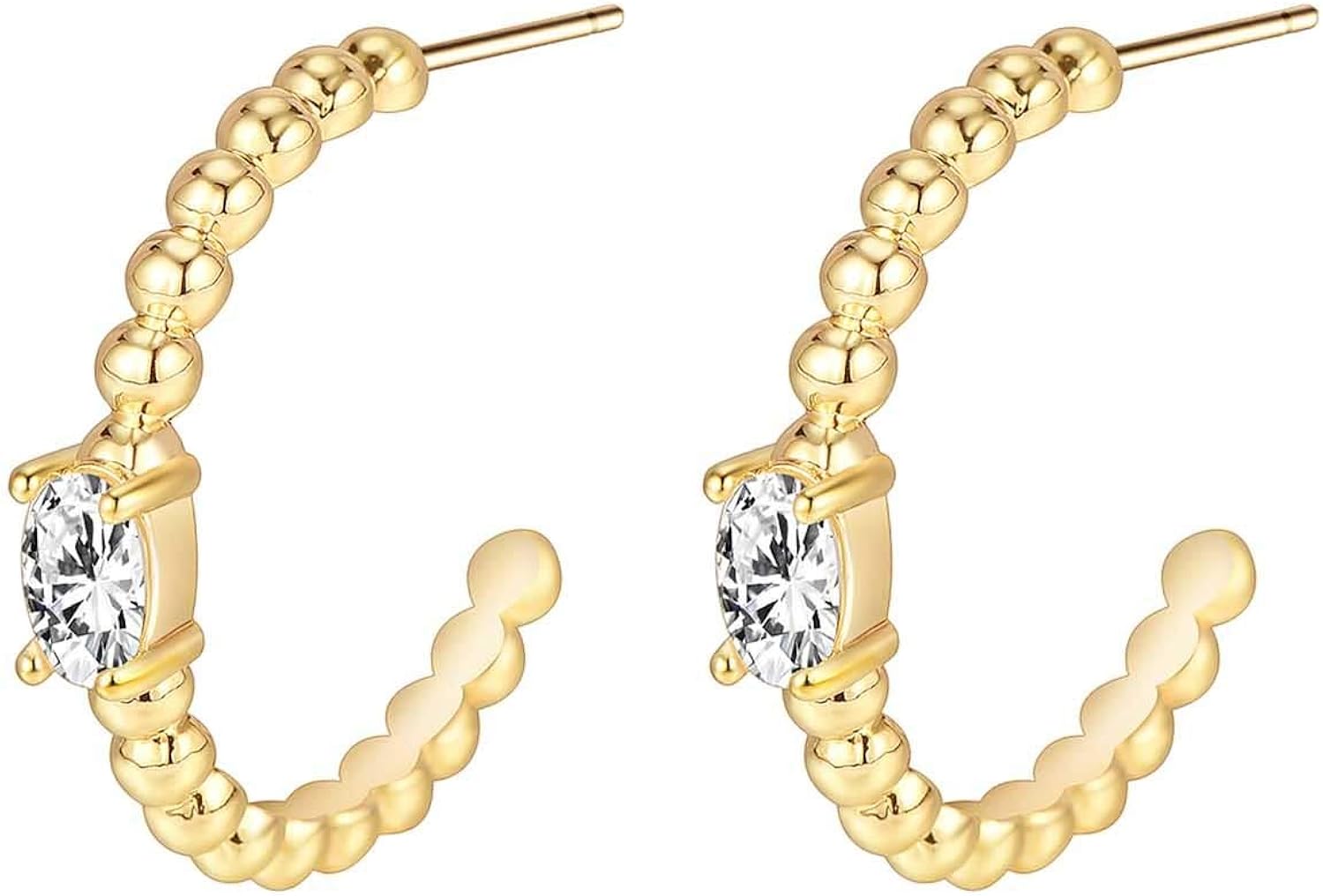 Cshaped Earrings Silver Gold Earrings Pendant Jewelry Golden Amazon