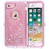 iPhone 6S Case, iPhone 6 Case, Anuck 3 in 1 Hybrid Heavy Duty Defender Case Sparkly Floating Liquid Glitter Protective Hard Shell Shockproof TPU Cover for Apple iPhone 6 /iPhone 6S 4.7