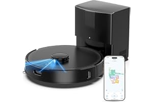BOTLUXE E10+ Robot Vacuums and Mop, 75-Day Self-Emptying, 5000PA Suction, LiDAR Navigation, Home Mapping, APP ＆ Voice Control