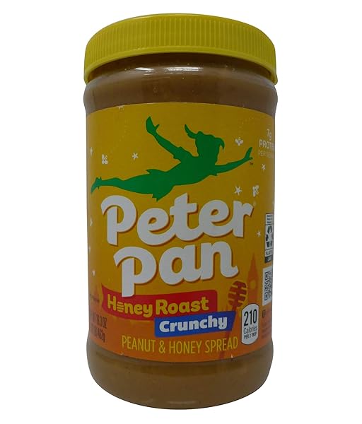 PETER PAN HONEY ROAST CRUNCHY PEANUT BUTTER, 16.3...