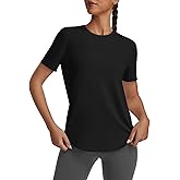 kakola Workout Tops for Women Loose Fit Short Sleeve Shirts Crew Neck Athletic Yoga Basic T Shirts