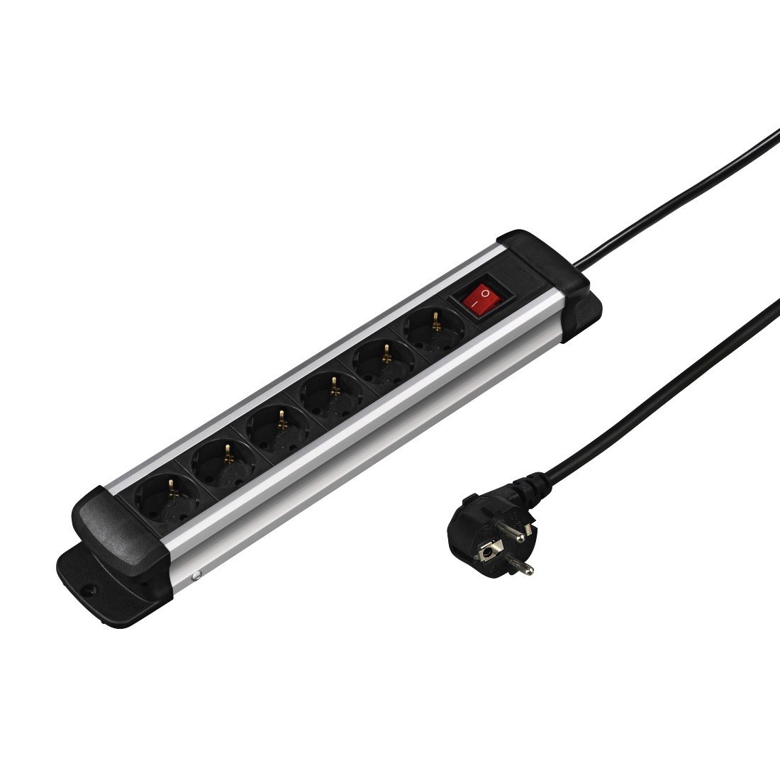 Hama 6way Distribution Panel "Pro-S 60S", 1.5 m - surge protectors (1.5 m, 50/60, Black, Silver)