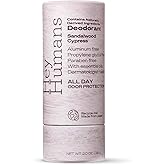 Hey Humans Deodorant, Aluminum Free Deodorant for Women and Men, Contains Naturally Derived Ingredients, All Day Odor Control, Refreshing Deodorant Essential Oils, Sandalwood Cypress