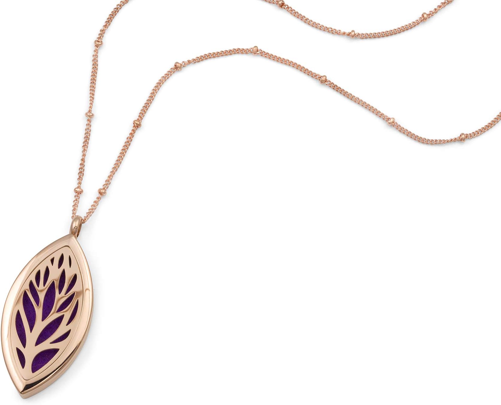Leaf Diffuser Necklace (Gold)