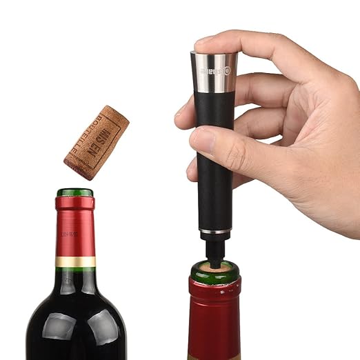 title=Qishare Pompa di bottiglia aperta del vino di pressione elegante con la