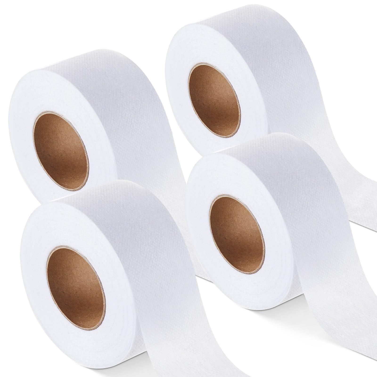 Photo 1 of Treela 4 Rolls Fusible Batting Tape for Quilting 15 Yards White Seam Fusible Sheer Fabric Fusing Hemming Tape for Art Quitting Batting Sewing(2 Inches X 15 yd)