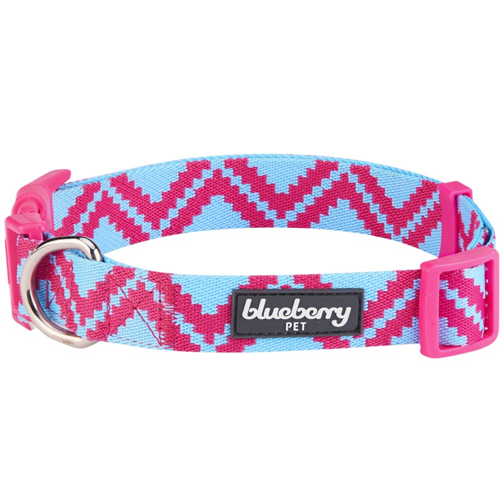 超歓迎 Blueberry Pet ブルーベリーペット 犬首輪トライバルパターン ジグザグ柄 モーブ 首回り45cm 66cm 大型犬用 長さ調節可能 B073w7z1q1 スリーズピンク 中型犬 2cm X 37 50cm 中型犬 2cm X 37 50cm スリーズピンク 配送員設置送料無料 Ilmil Com