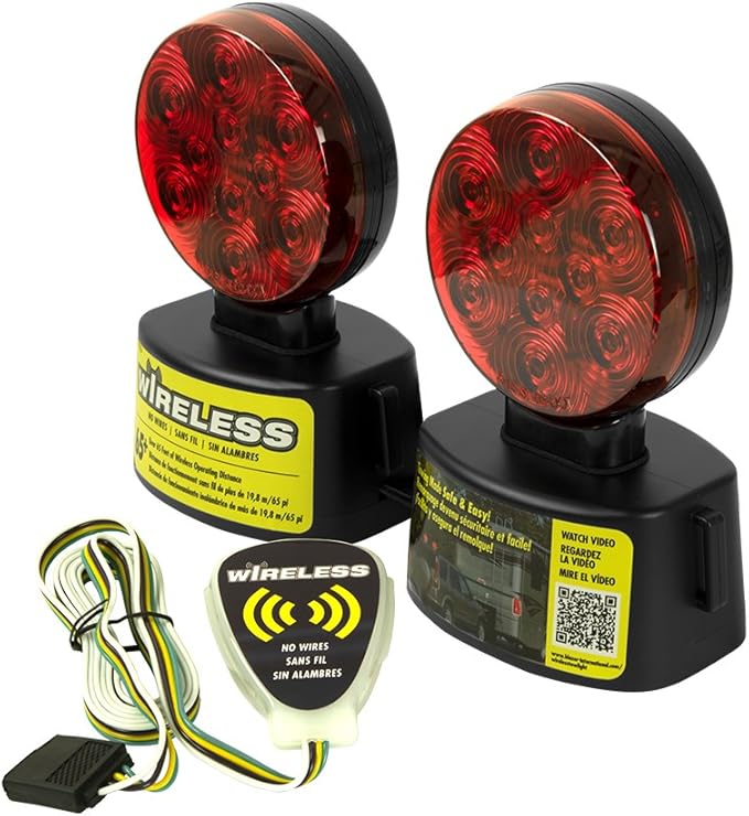 Amazon Com Blazer International C6304 Led Wireless Magnetic Trailer Towing Light Kit Automotive