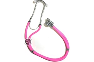 ELITE MEDICAL INSTRUMENTS EMI EMI Professional Deluxe Sprague Rappaport Dual Head Stethoscope - Hot Pink #112