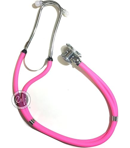 Stéthoscope Médical Sprague Rappaport Rose Vif - Double Tête, Pour Infirmières/étudiants, Neuf