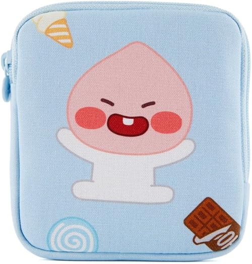 Amazon カカオフレンズ カカオストア Kakao Friends Kakao Store リトルフレンズ 四角ポーチ アピーチ Apeach キャラクターグッズ 並行輸入品 カカオフレンズ ポーチ