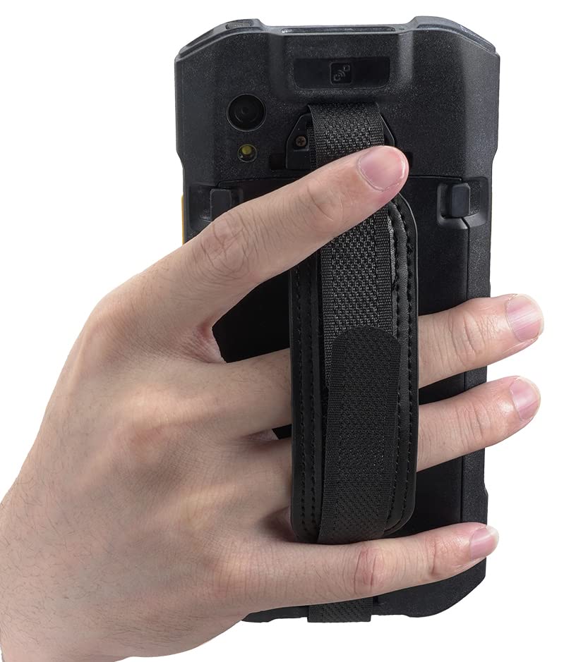 Hand Strap for Zebra TC21 TC22 TC26 TC27 TC53 TC58 TC73 TC78 Mobile Computer Scanner - Adjustable on Both Ends - Finger Grip Palm Harness Black