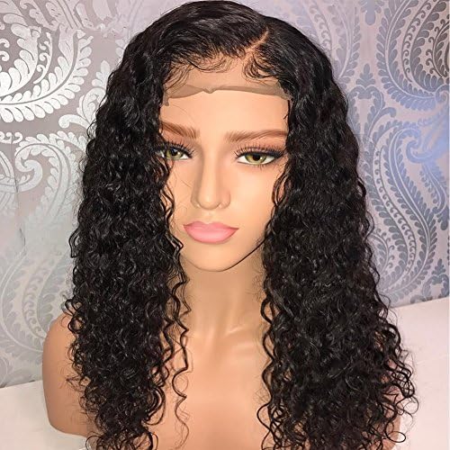 Newa Hair 13x6 Curly Lace Front Wig Pre Plucked Hairline Glueless Brazilian Lace Front Human Hair Wig With Baby Hair 150% Density 14inch