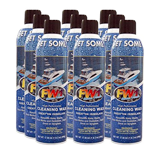 FW1 Marine Boat Wash & Wax Waterless Cleaning Polish with Carnauba (9 Pack)