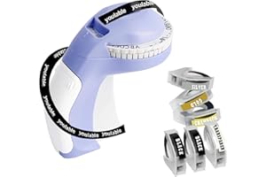 YOULABLE Embossing Label Maker with 6 Label Tapes, 3D Embosser Handheld Label Machine, Portable Lettering Embossed Labeler Printer with 6 Rolls Emboss Tapes for Office Home Organization and DIY Crafting