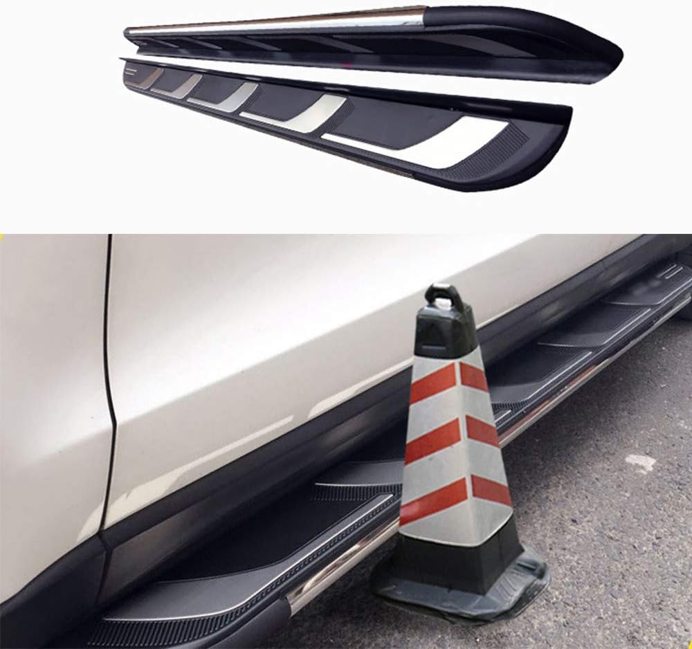 Lequer 2PCS Running Boards Nerf Bars Side Steps Protector Fits for Lexus NX NX200 NX300 NX300h 2015-2019