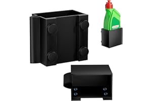 PVOGRT Magnetic Diesel Additive Holder, Spill-Proof Bottle Holder, Heavy-Duty Leak-Proof Storage Wall Mount for 16 oz and 40 