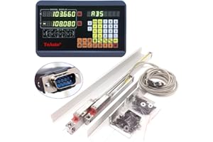 FASTTOBUY 2 Axis Digital Readout 16" 38" DRO for Milling Lathe Machine with 5um Precision TTL Linear Glass Scale 400mm + 950mm, 2-5 Business Days