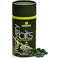 RECOVERYbits - Organic Chlorella Tablets - Plant-Based Algae Superfood - Chlorophyll - Cracked Cell Wall - Energy - Immune System - Detox - Keto - Vegan - Non-GMO - Small Canister - 360 Tablets
